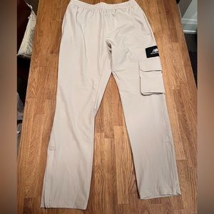 New Balance cargo pants technical fabric beige
